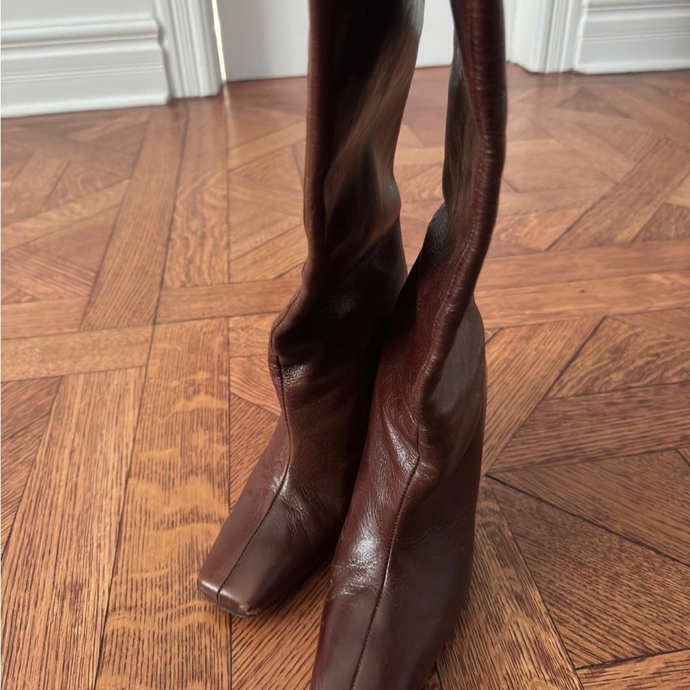 Brown Leather Women's Boots